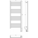 Полотенцесушитель электрический Сунержа Богема 3.0 100x40 / 30-5804-1040