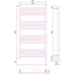 Полотенцесушитель электрический Сунержа Богема 3.0 100x50 / 31-5805-1050