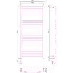 Полотенцесушитель электрический Сунержа Богема 3.0 120x50 / 00-5803-1250