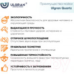 Мойка кухонная Ulgran Quartz Prima 650-05