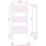 Полотенцесушитель электрический Сунержа Богема 3.0 80x40 / 30-5804-8040