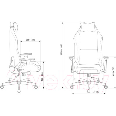 Кресло геймерское Бюрократ Knight N1 Fabric