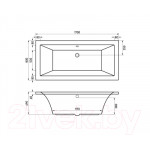 Ванна акриловая Berges Tari 170x80 / 050028