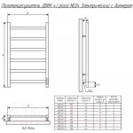 Полотенцесушитель электрический Двин J2 Plaza Neo WH 60x50