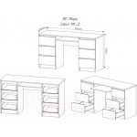 Письменный стол ДСВ Мори МС-2