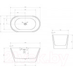 Ванна акриловая Abber AB9203-1.3