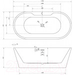 Ванна акриловая Abber AB9299-1.7