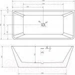 Ванна акриловая Abber AB9212-1.7