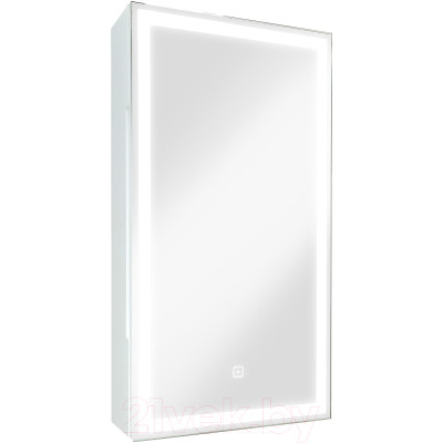 Шкаф с зеркалом для ванной Континент Allure Led 35х65 R