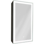 Шкаф с зеркалом для ванной Континент Mirror Box Black Led 35х65