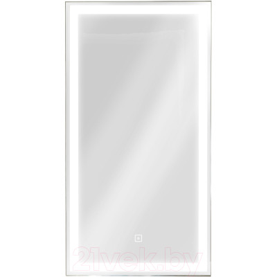 Шкаф с зеркалом для ванной Континент Mirror Box Black Led 35х65