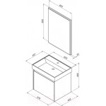 Комплект мебели для ванной Aquanet Nova Lite 60 / 242922