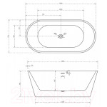 Ванна акриловая Abber AB9320-1.5