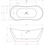 Ванна акриловая Abber AB9322