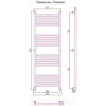 Полотенцесушитель водяной Сунержа Богема+ прямая 150x50 / 00-0220-1550