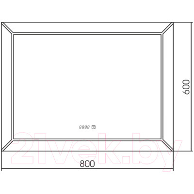 Зеркало Silver Mirrors Voll 80x60 / ФР-00001399