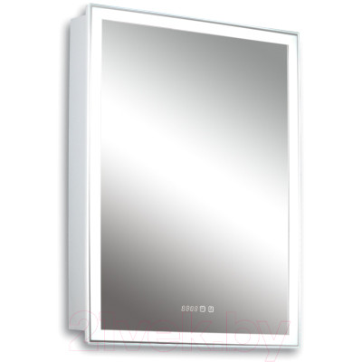 Шкаф с зеркалом для ванной Silver Mirrors Киото 50 / LED-00002356