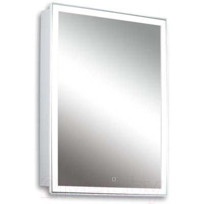 Шкаф с зеркалом для ванной Silver Mirrors Киото 50 / LED-00002357