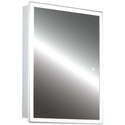 Шкаф с зеркалом для ванной Silver Mirrors Киото Flip 60 / LED-00002474