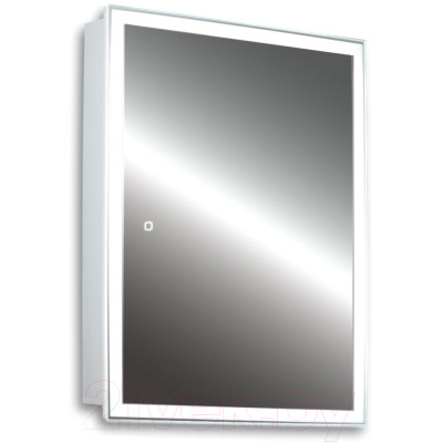 Шкаф с зеркалом для ванной Silver Mirrors Киото Flip 60 / LED-00002474