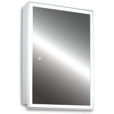 Шкаф с зеркалом для ванной Silver Mirrors Киото Flip 50 / LED-00002473