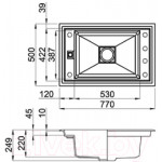 Мойка кухонная Elleci Value Undermount 130 Black K86 / LKV13086