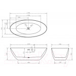 Ванна акриловая Abber AB9374-1.7
