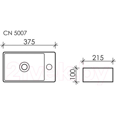 Умывальник Ceramica Nova Element CN5007