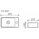 Умывальник Ceramica Nova Element CN5008