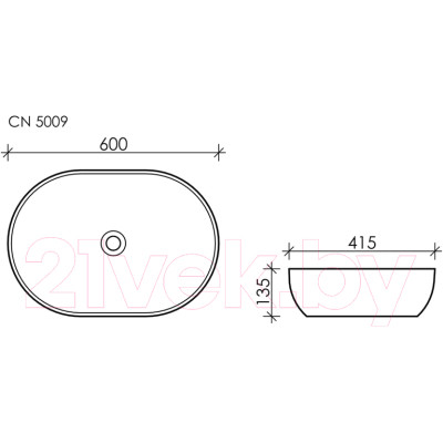 Умывальник Ceramica Nova Element CN5009