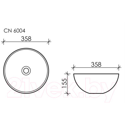 Умывальник Ceramica Nova Element CN6004