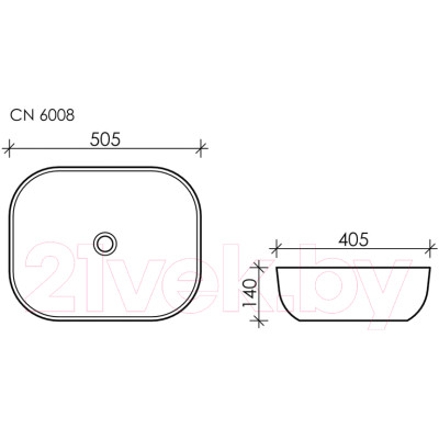 Умывальник Ceramica Nova Element CN6008