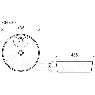 Умывальник Ceramica Nova Element CN6014