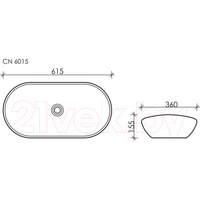 Умывальник Ceramica Nova Element CN6015