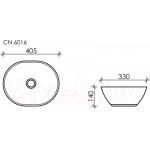 Умывальник Ceramica Nova Element CN6016