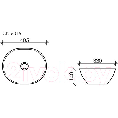 Умывальник Ceramica Nova Element CN6016