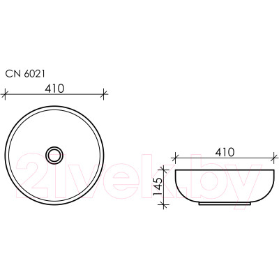 Умывальник Ceramica Nova Element CN6021