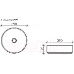 Умывальник Ceramica Nova Element CN6022MW