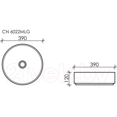 Умывальник Ceramica Nova Element CN6022MLG