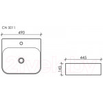 Умывальник Ceramica Nova Element CN5011