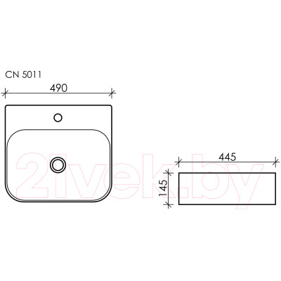 Умывальник Ceramica Nova Element CN5011