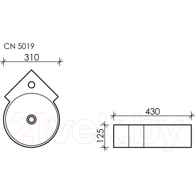 Умывальник Ceramica Nova Element CN5019