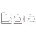 Биде подвесное Ceramica Nova Metric CN3008