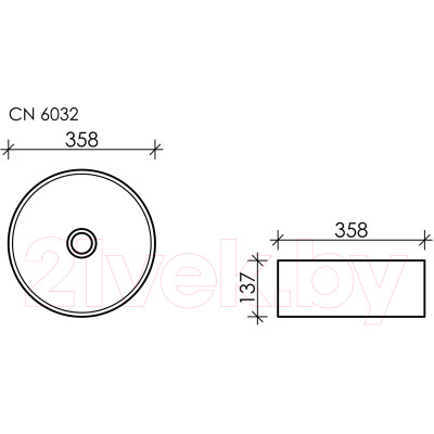 Умывальник Ceramica Nova Element CN6032