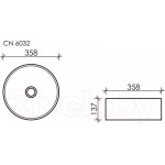 Умывальник Ceramica Nova Element CN6032MB