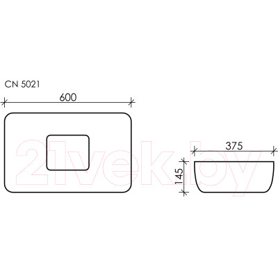 Умывальник Ceramica Nova Element CN5021