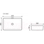 Умывальник Ceramica Nova Element CN5025