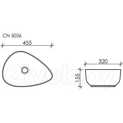 Умывальник Ceramica Nova Element CN5026