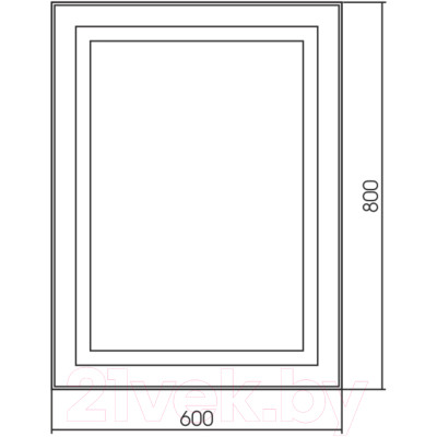 Зеркало Silver Mirrors Саурон 60x80 / LED-00002510