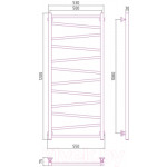 Полотенцесушитель водяной Сунержа Сирокко 120x50 / 00-0253-1250